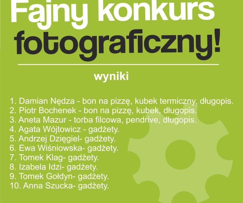 Fajny konkurs fotograficzny rozstrzygnięty